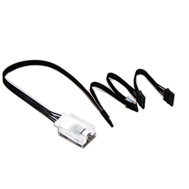 Dc12v 5.5x2.5mm a 12v 5v sata hdd ssd cabo de alimentação módulo adaptador de disco rígido fonte de alimentação DC-SATA nas 5sata ou ide fonte de alimentação