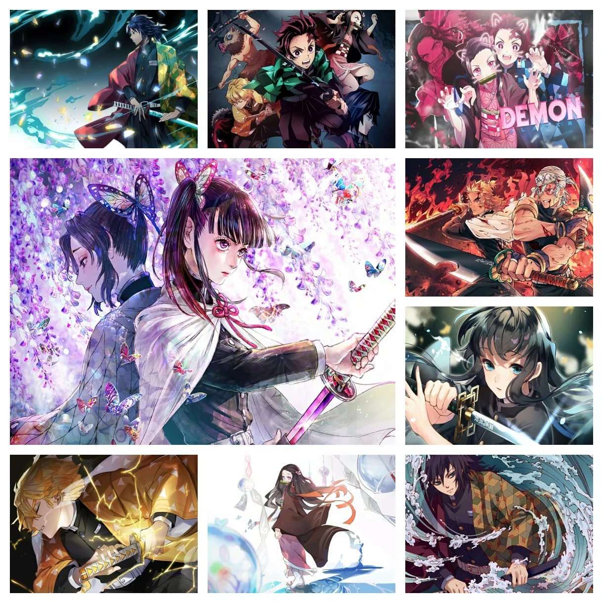 5D Diamond Painting Anime Role D-Demon Slayer Mosaic Kits Embroidery DIY Home Decor Children\'s Gift Cross Stitch Handmade