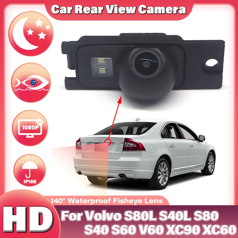 

1080P Car Rearview Backup Camera Vehicle Backup License Plate Cameras Night Vision For Volvo S80L S40L S80 S40 S60 V60 XC90 XC60