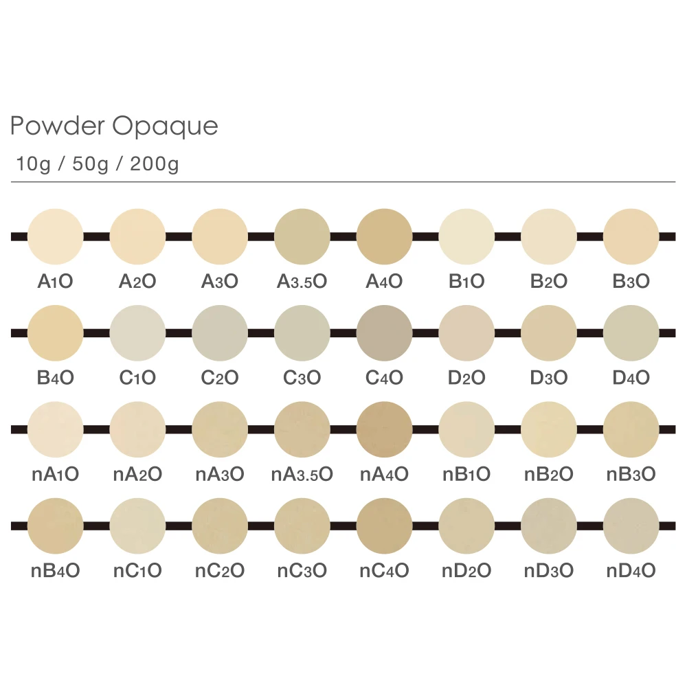 Poudre opaque Kuraray Noritake Ex3, fabriquée au Japon, métal dentaire, porcelaine, 50g, A1O, A2O, A3O, nA1O, nA3O, Ex-3