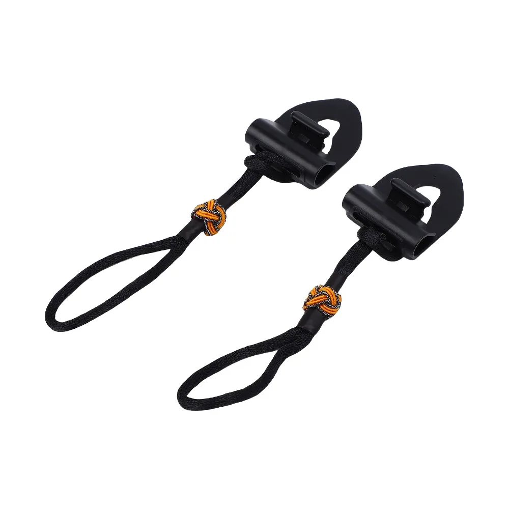 2PCS Durable Anti-Slip Guitar Strap Locks PC+Silicone Base Black Strap Lock System Strap Pins For Guitar
