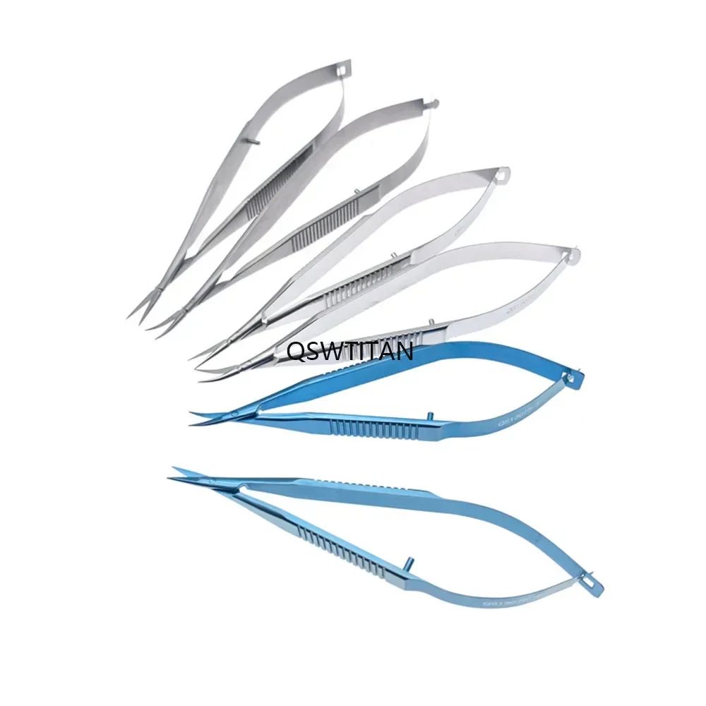 카스트로비에호 가위 캡슐막 가위 스테인리스 스틸 미세 가위 티타늄 안과 기구 눈꺼풀 도구
