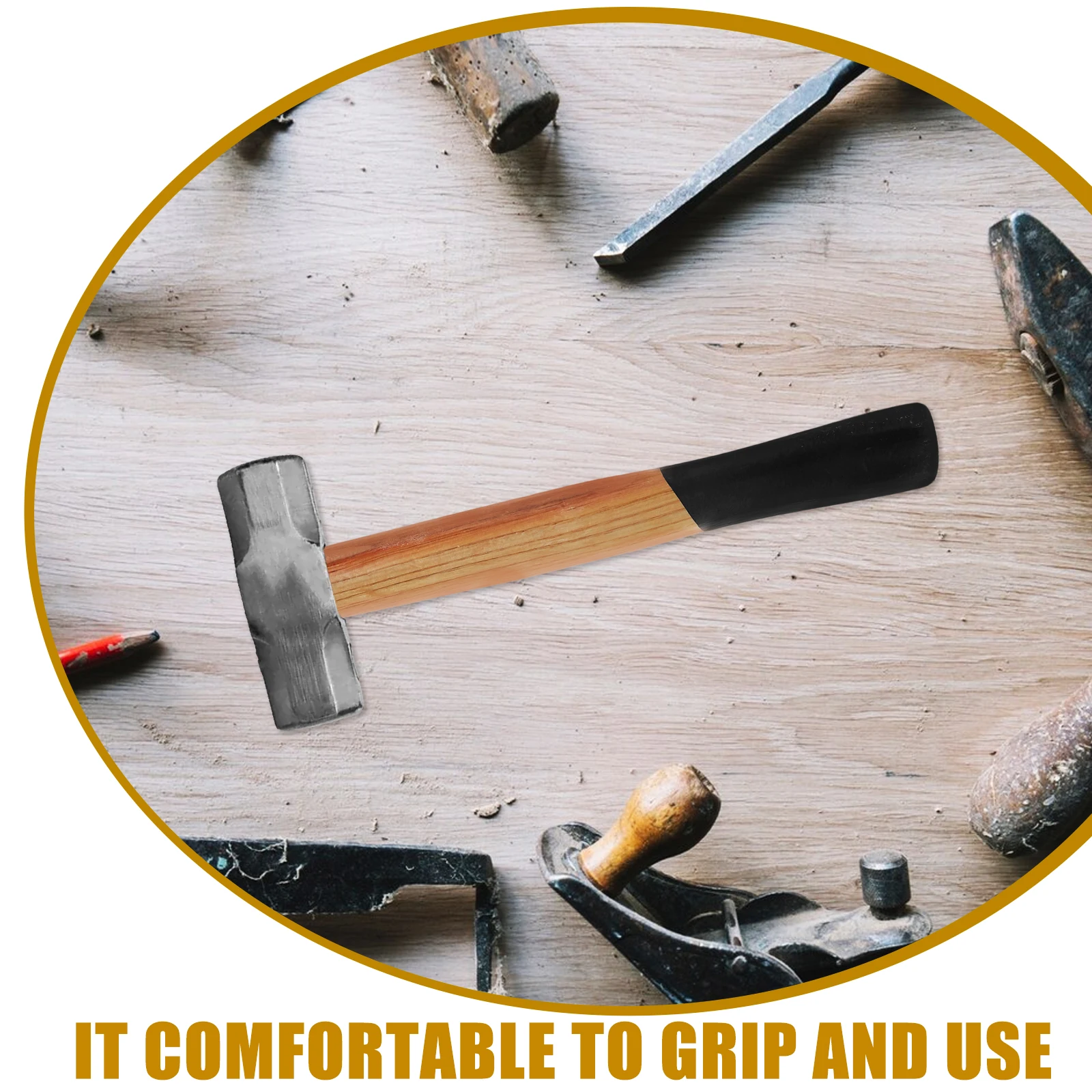 

Masonry Hammer Handle for Chipping Welding Replace Shaft Grip Replacement Finishing