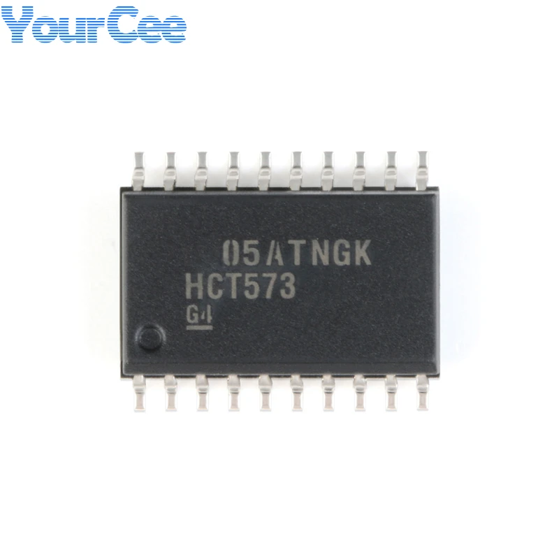 5Pcs SN74 SN74HCT573 SN74HCT573DWR SOIC-20 Three-state Output Eight-way Transparent Class D Latch Logic Chip