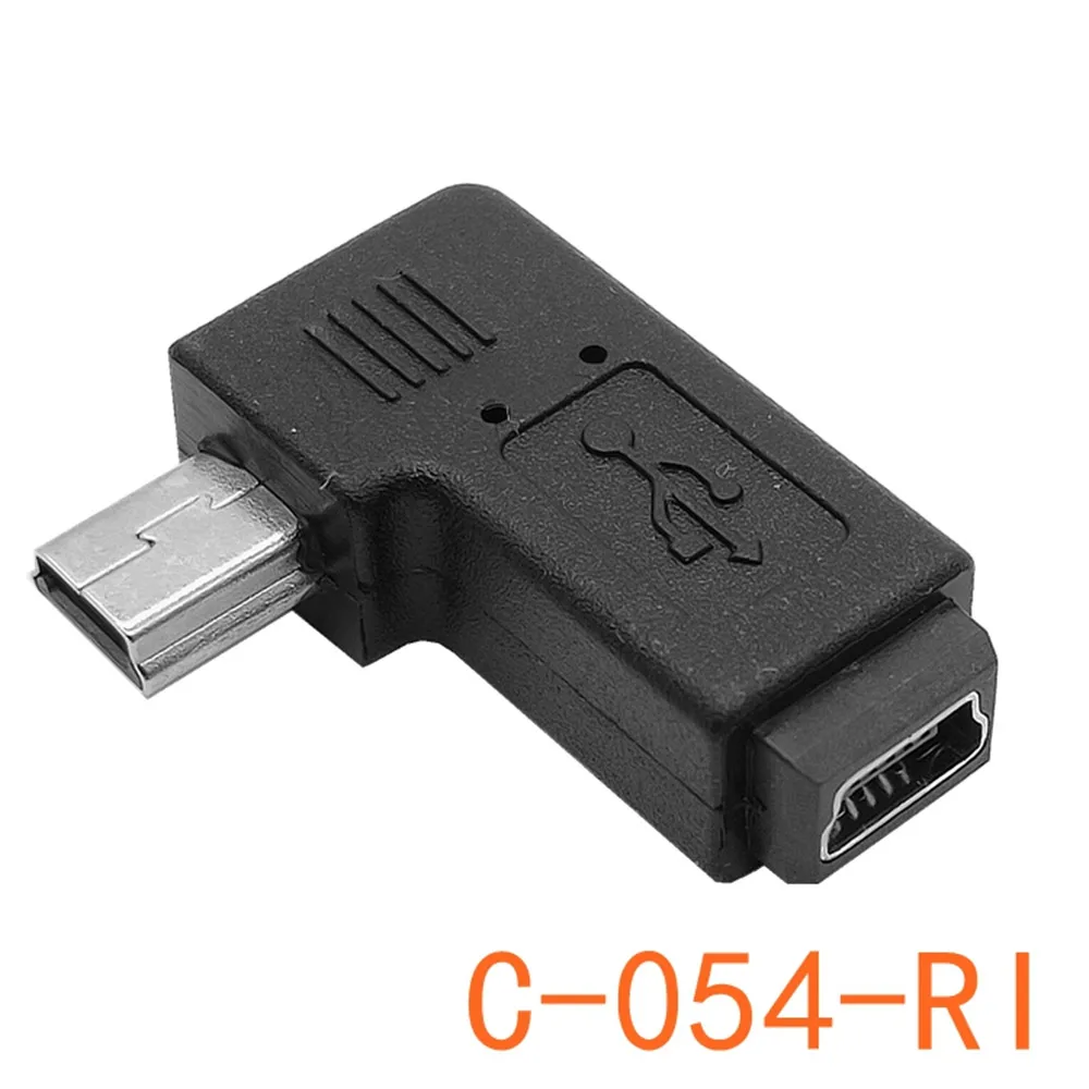 90 stopni lewy i prostopadły Mini USB 5pin żeńska do Micro USB męski synchronizacja danych przejściówka złącze Micro USB na Mini USB