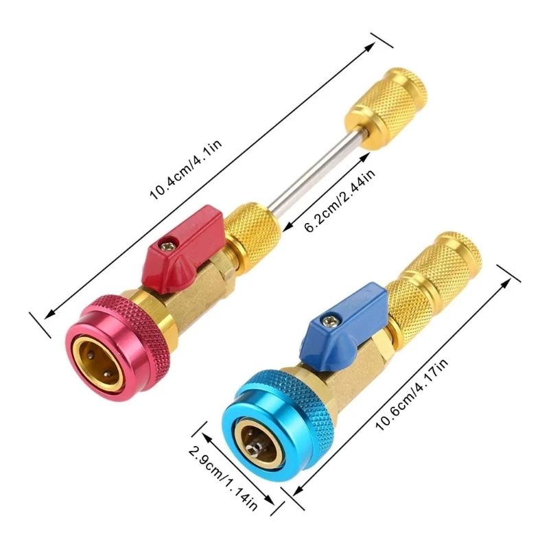 R134A バルブコアリムーバーインストーラーツールセットエアコンバルブコアインストールツールエアコン 918D に適した