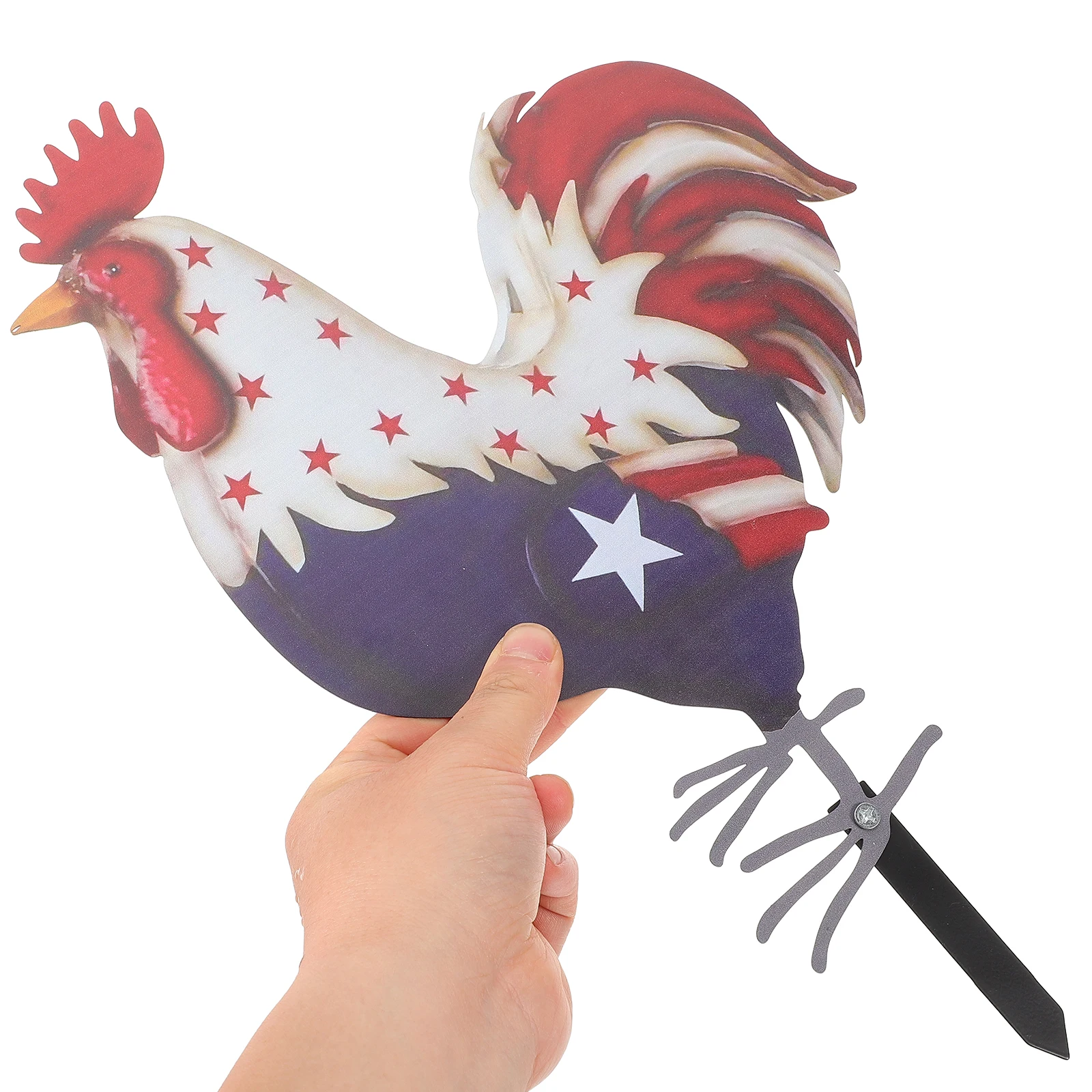 

3D Realistic Iron Stake Decoration Lawn Yard Ornament Durable Weather Resistant Rooster Sign Stakes Decorative Yard Rooster