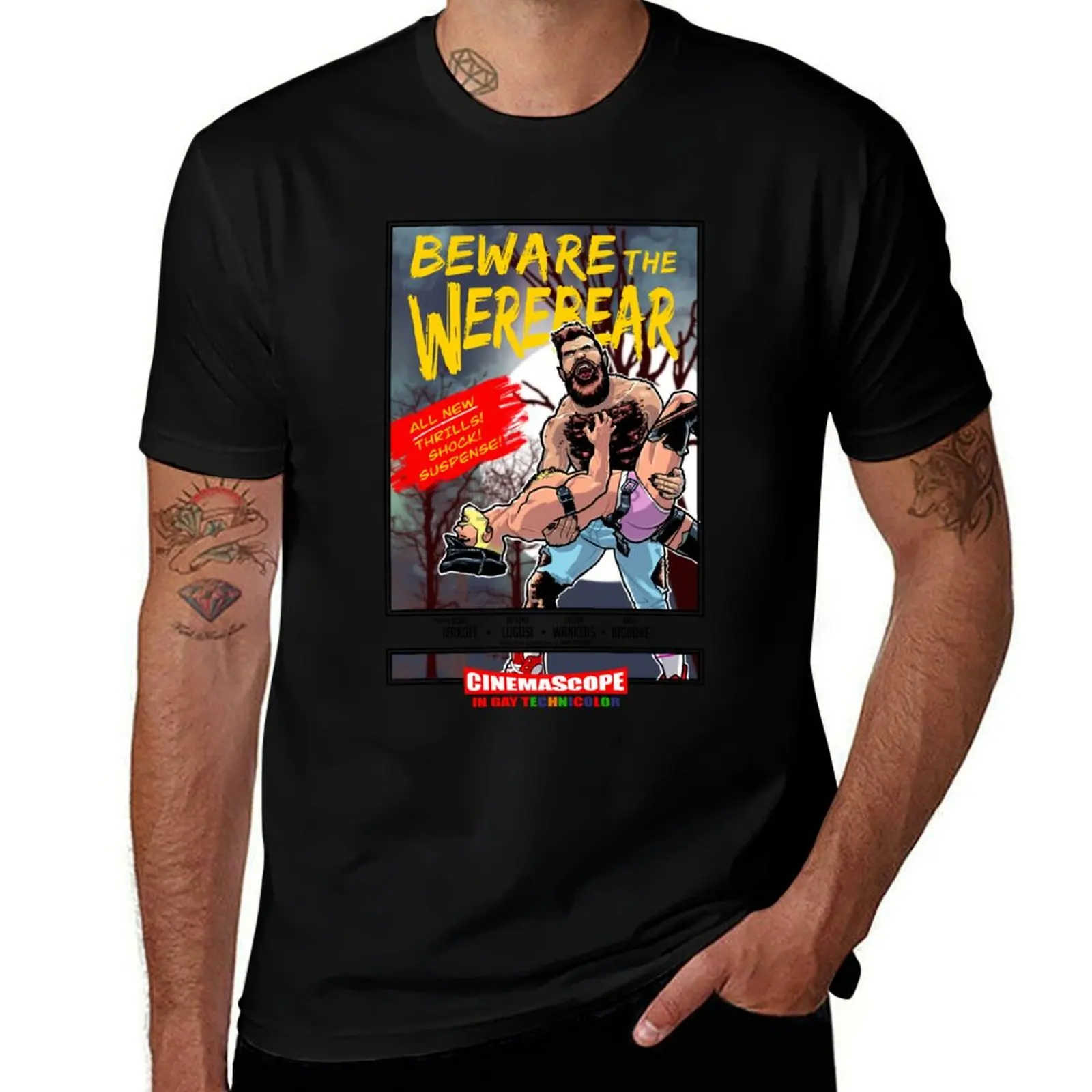 

Beware the Werebear! 2024 T-Shirt Casual Lightweight Short Sleeve Top