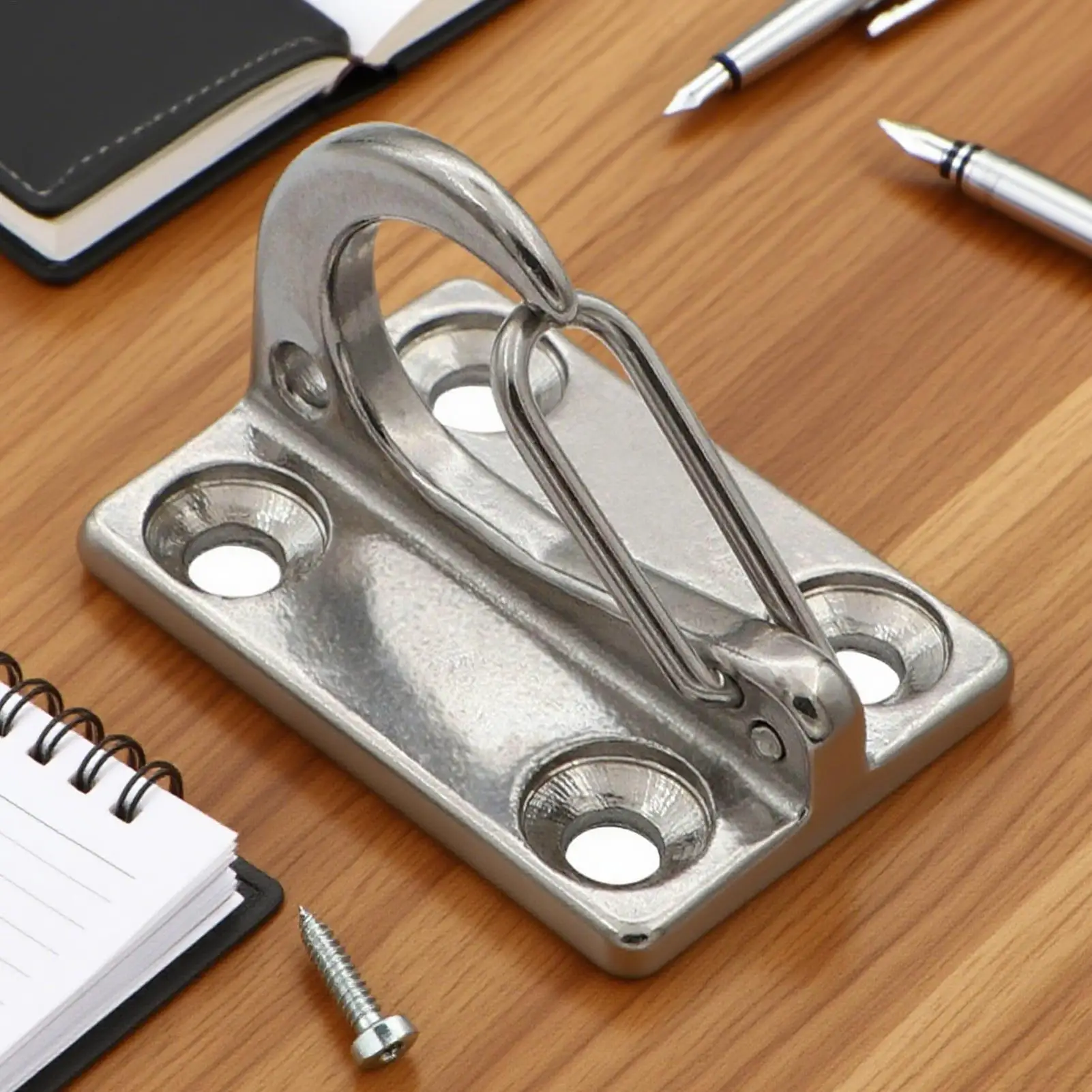 Dog Lead Rope Hook Wall Mounted Tie-Out Hooks for Large Dog Lead Rope Secure Escape-Proof Hanger for Indoor Outdoor Patio Garage