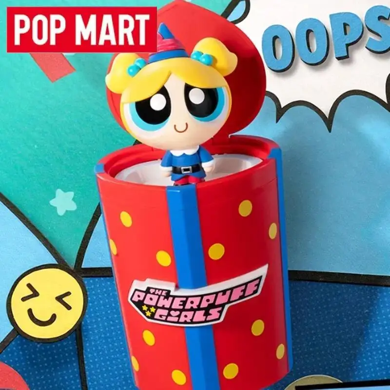 POP MART De Powerpuff Girls Party Surprise Series Blind Box Guess Bag Speelgoed Poppen Mystery Box Leuke Anime Figuur Desktop Ornament