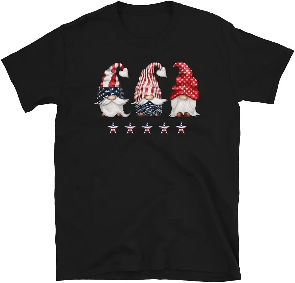 4th of July Patriotic US Gnomes USA US Funny American USA Flag T-Shirt