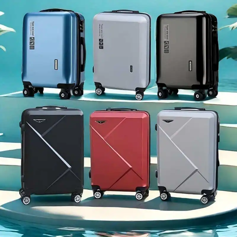 

Durable Luggage Carryon Suitcase Travel Bag with Combination Lock for Men And Women Small Leather Suitcase with Four-Way Wheels