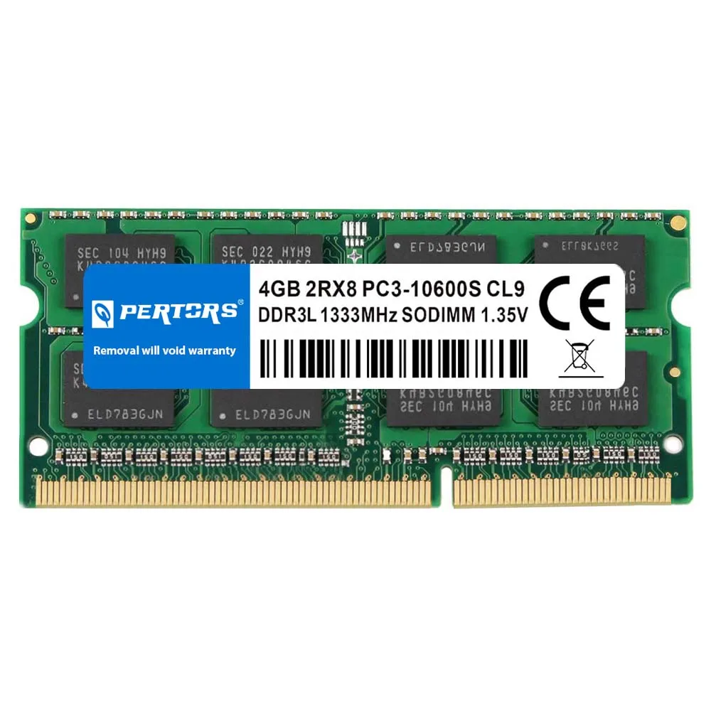 

Память для ноутбуков Q-PERTORS DDR3L, 4 ГБ, 1333 МГц, PC3-10600S, 204-контактная, оперативная память для ноутбуков, SODIMM, NON ECC, 1,35 В, CL9
