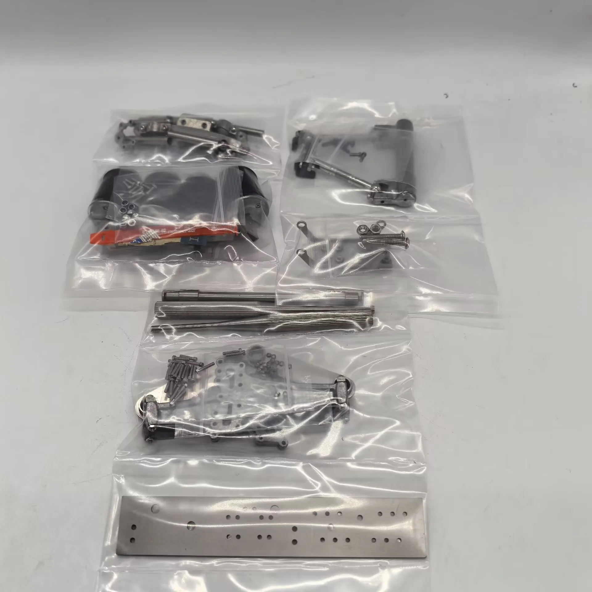 RC Scaleclub For Tamiya 1/14 For Scania R620 730 Upgrade 6x6 6x4 Metal Rear Axle Single Axle Airbag Suspension System 1 set