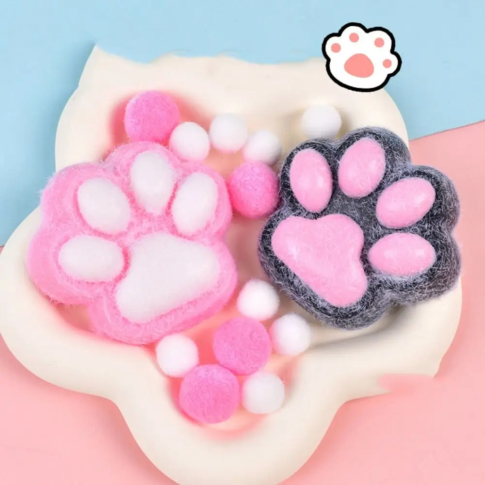 Super Large Plush Cat Paw Squeeze Toy Kneading Slow Rebound Cartoon Fidget Toy Handmade Silicone Cat Paw Pinch Toy Children