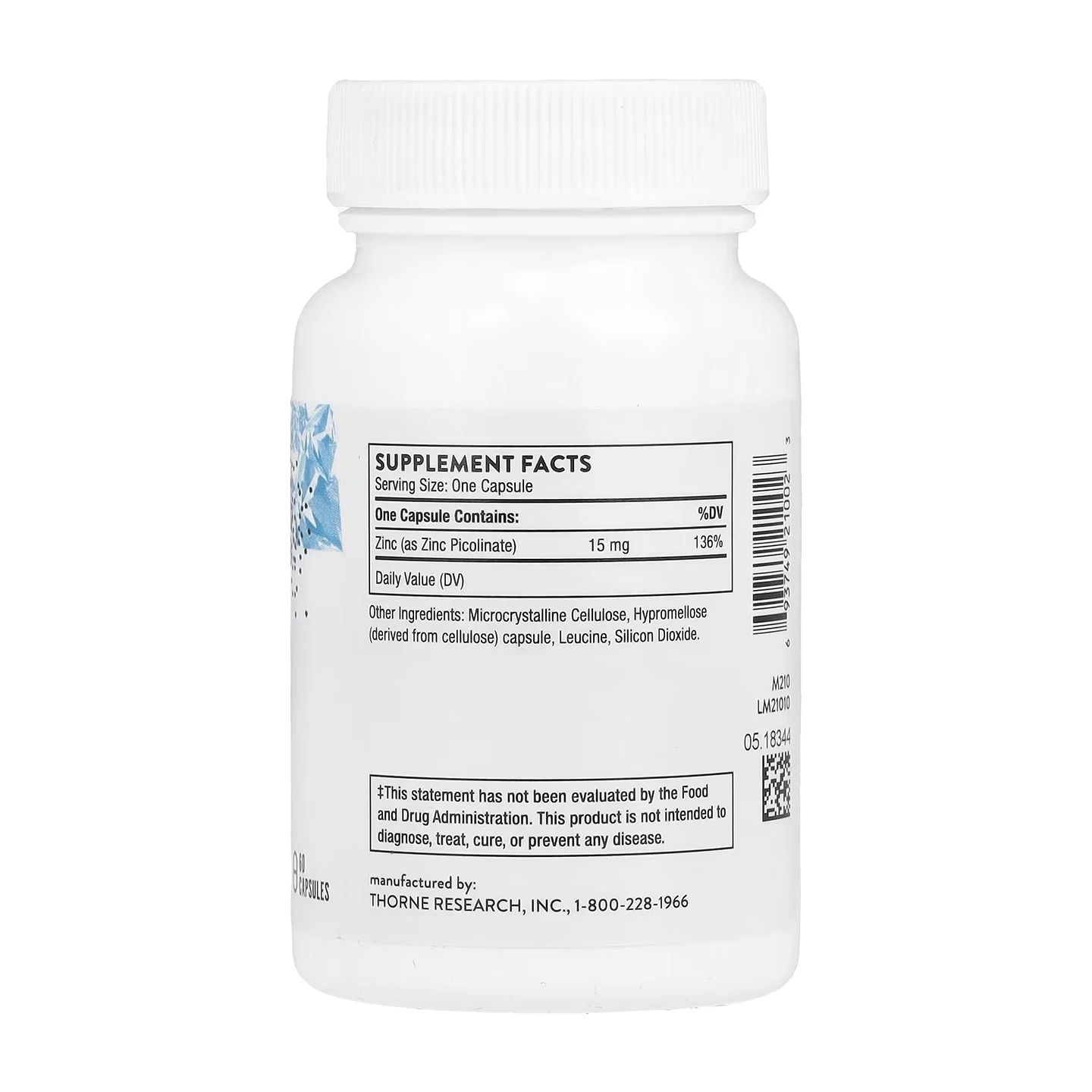 بيكولينات زنك ممتازة 15 ملجم - يدعم الجهاز المناعي - يعزز العين، والراحة الشاملة، ومضادات الأكسدة الطبيعية