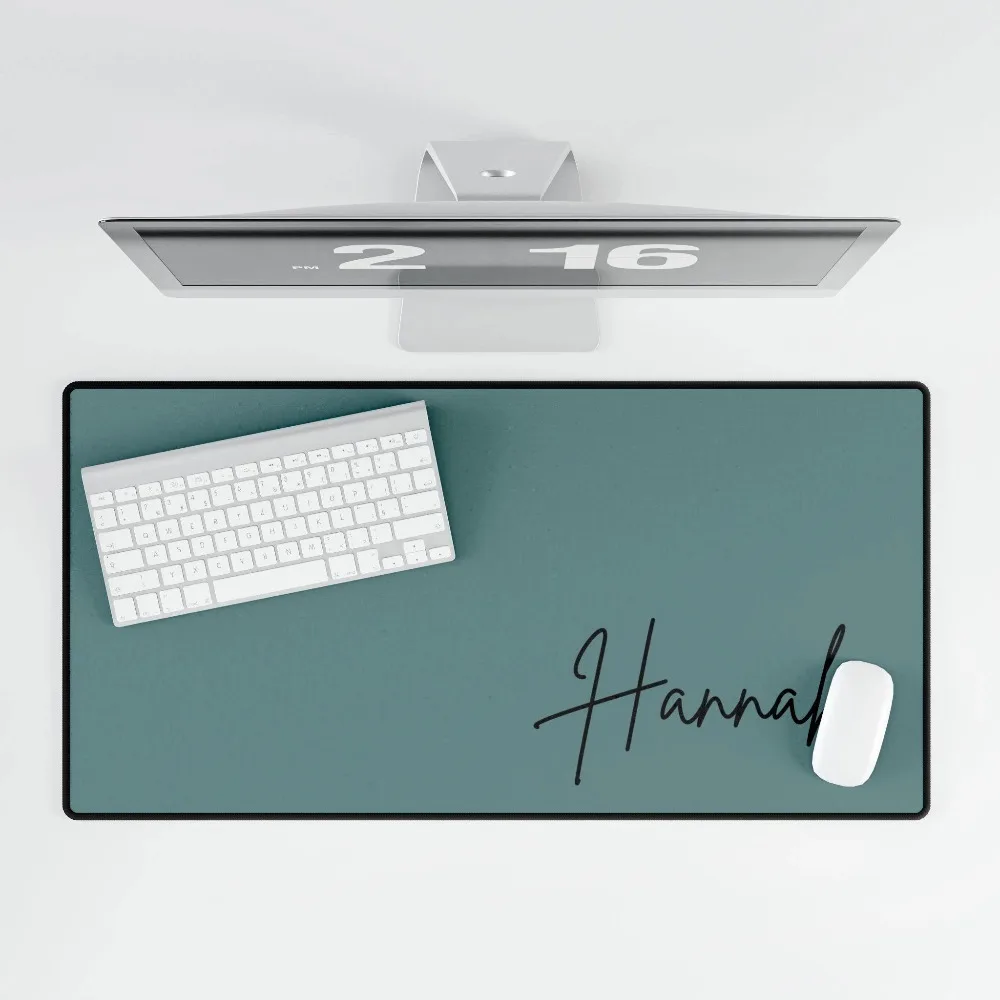 CIFbuy Solid Custom Name Mouse Pad Multiple Color Choices, Stitched Edge Extended Large Desk Pad Non‑Slip Rubber for Office Home