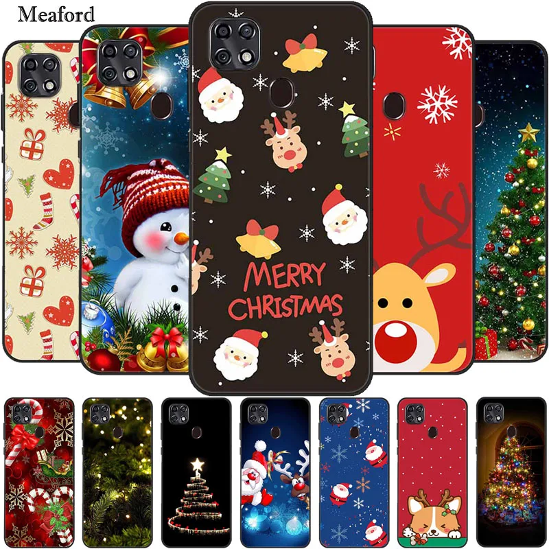 

For ZTE Blade 20 Smart Case Christmas TPU Soft Silicon Back Cover Phone Case For ZTE Blade 10 Smart V1050 Coque Blade20 Funda