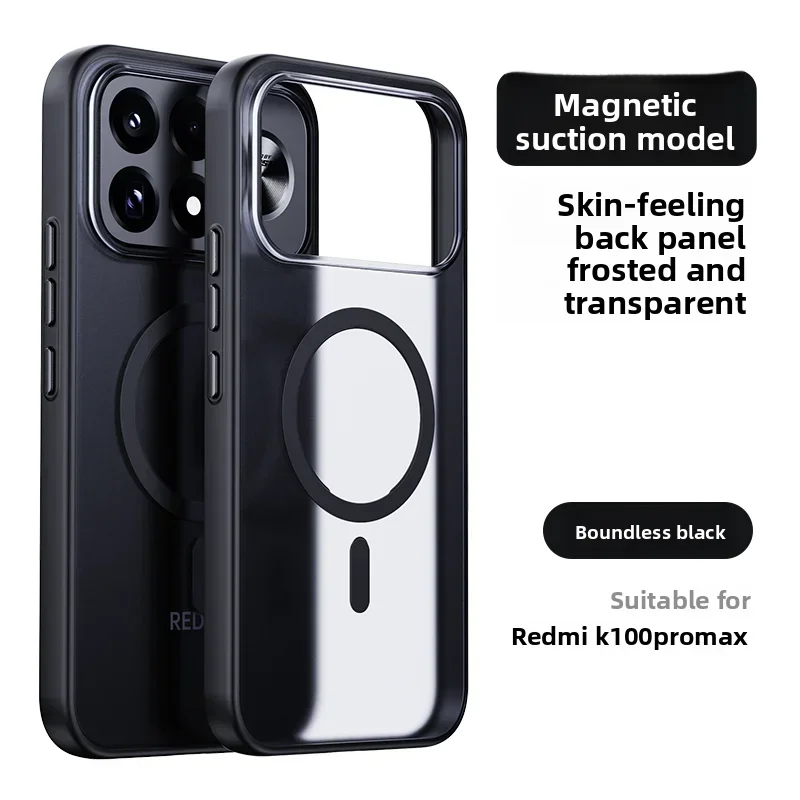 Luxuriöse Mattierte Klare Acryl-TPU-Schutzhülle für Xiaomi POCO F9 Ultra/F9 Pro mit MagSafe Magnetladefunktion und Schutzrückseite – Detail 10