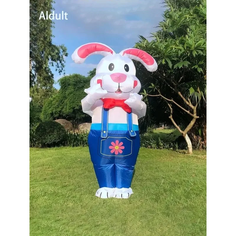 

Надувной костюм кролика для взрослых, надувной костюм синего кролика, надувной костюм кролика, надувной костюм для мужчин и женщин, Пасхальная тематическая вечеринка