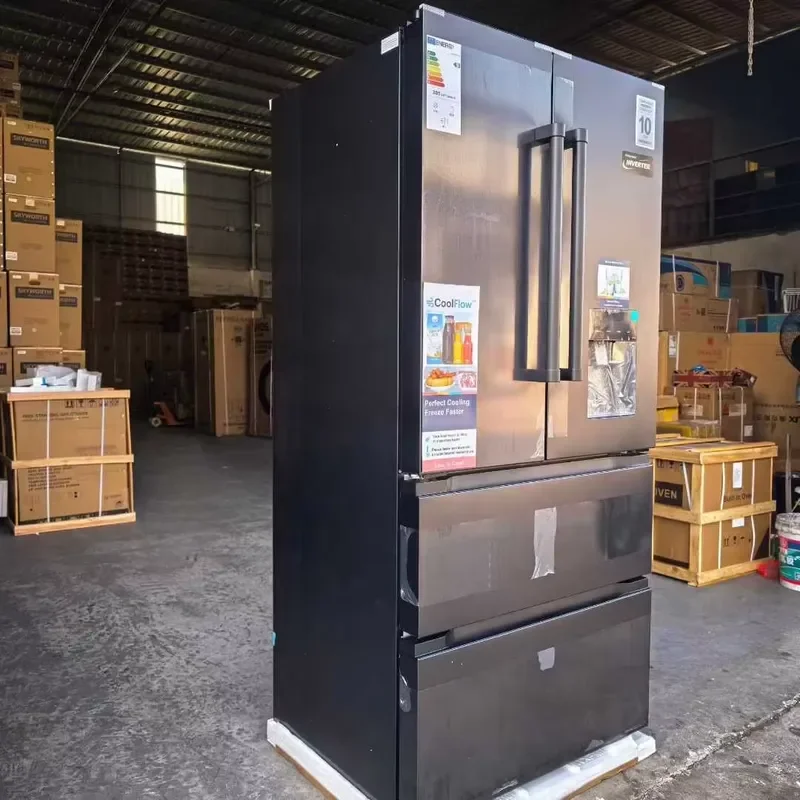 for 628L French Door Refrigerators Cross 4 Door Fridge Refrigerator and Freezer Home Low Noise Electric Side-by-side