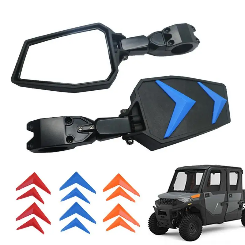 

Зеркала заднего вида для UTV, 2 шт., боковые зеркала UTV с двойным съемником, широкоугольные зеркала заднего вида для квадроциклов, автоматические складные зеркала заднего вида
