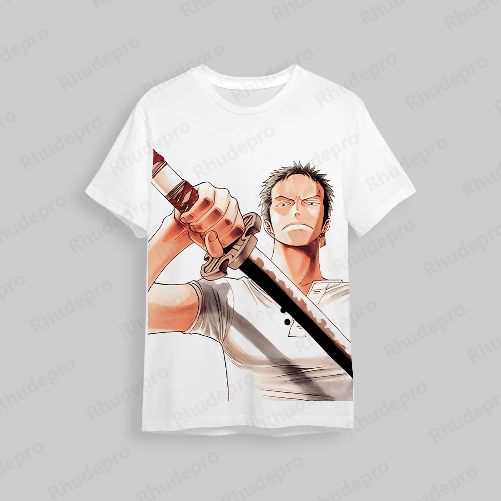 Macaco D. Luffy 3D impressão anime t-shirt para homens e mulheres, uma peça, cosplay, grande top de rua, crianças, verão, novo