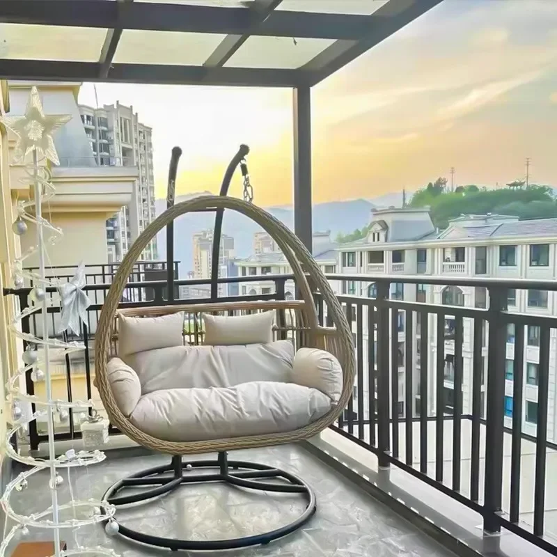 Hanging Basket Chair Indoor Swing Cradle Hanging Chair Lazy Home Balcony Hammock Bedroom Hanging Orchid Rattan Chairn29
