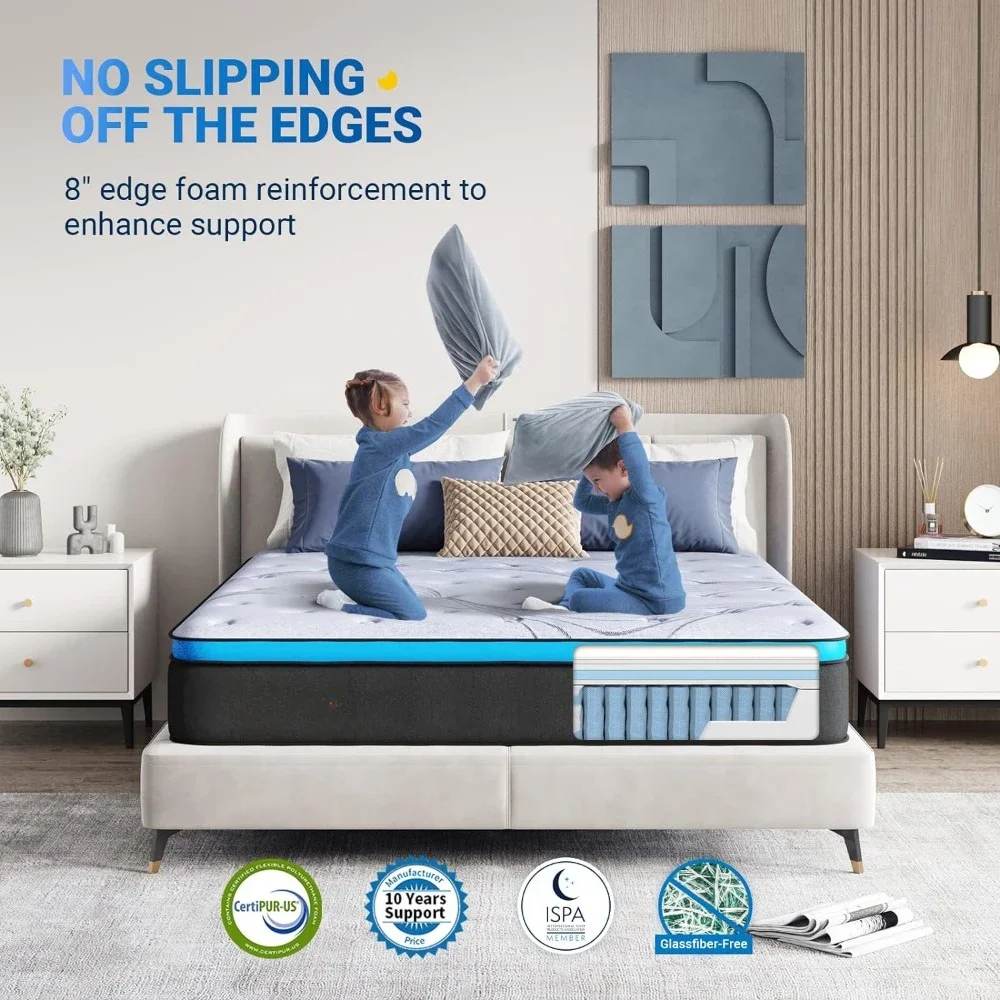 12 Inch Twin XL Mattress in a Box Mattresses for Sleeping King Size Mattress Matress Bed Queen Full Bedroom Furniture Home