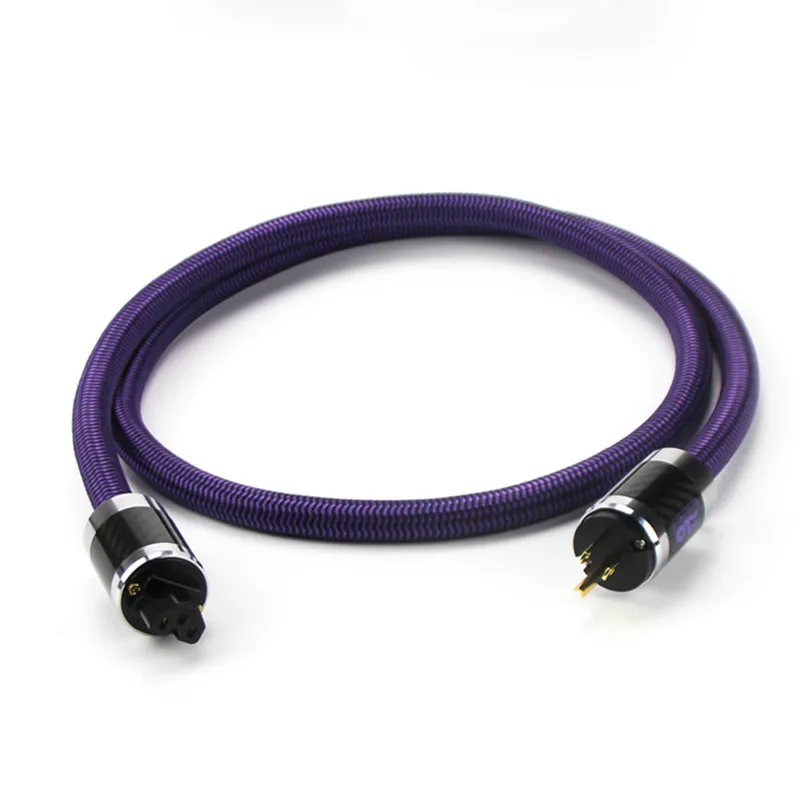 

HiFi Audiophile XLO AC Power Cable CD Amplifier Audio Cable OFC Power Cord with US/EU Plug IEC Connector