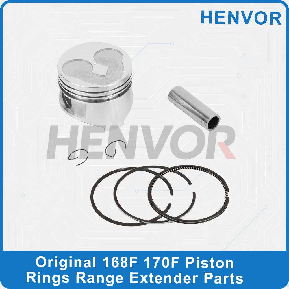 

Small Diesel Engine Water Pump Accessories 168F 170F Piston Rings Range Extender Parts