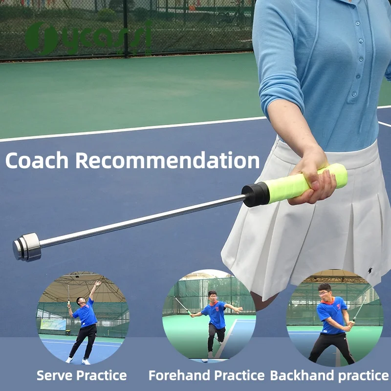 Tennis Serve Swing Trainer Badminton and Tennis Swing Coordination Assistance Practice Device Equipment  Racquet Sports