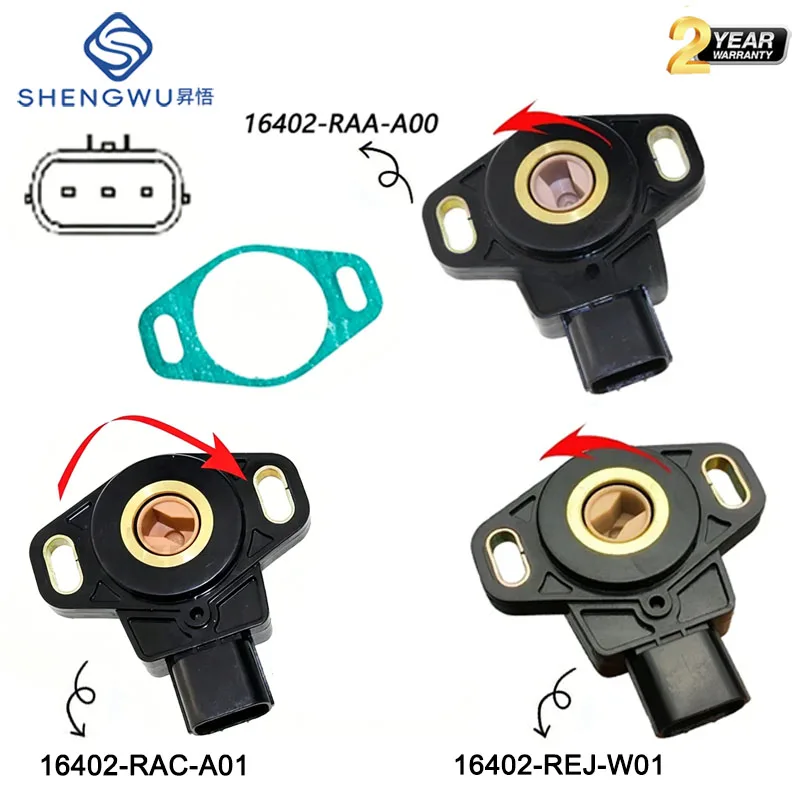 Sensor de Posición del Acelerador TPS JT7H 16402-REJ-W01 16402-RAA-A00 16402-RAC-A01 para Honda Accord CR-V Element Fit Jazz Acura Odyssey