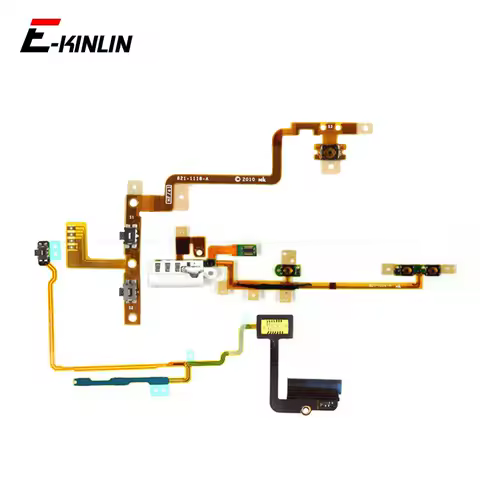 Volume Audio Mute Power Switch ON OFF Button Key Flex Cable For iPod Touch 2 3 4 5 Nano 6 7 Repair Parts