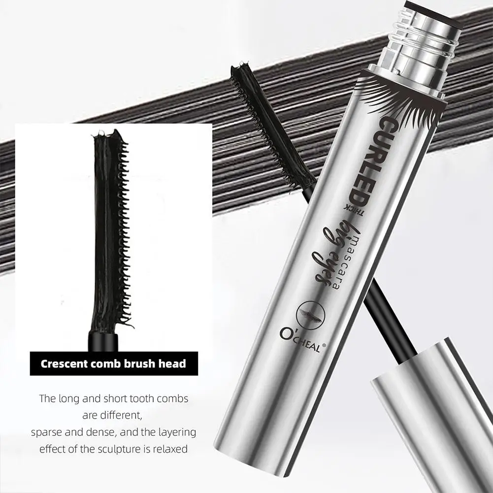 4D Mascara Eyelash Mascara Waterproof Thick Lengthening Mascara Curling Long Black Extension Persistent Effect Without Smudging