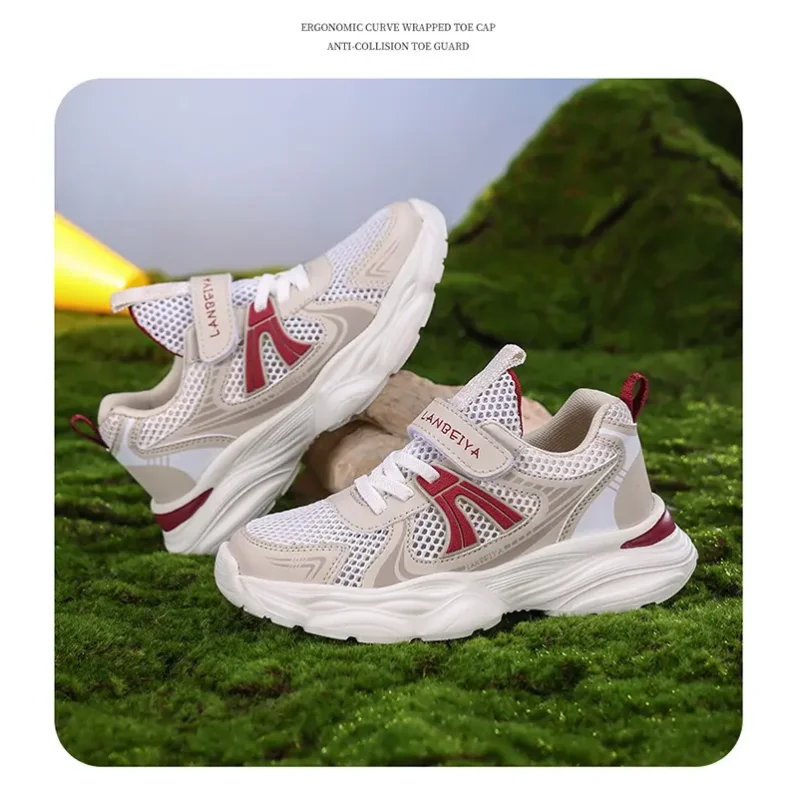 حار الأطفال الصغار أحذية رياضية بنين بنات جوز الهند عارضة أحذية أطفال تنفس تحلق متماسكة تمتد شبكة غير الدانتيل يصل الاحذية