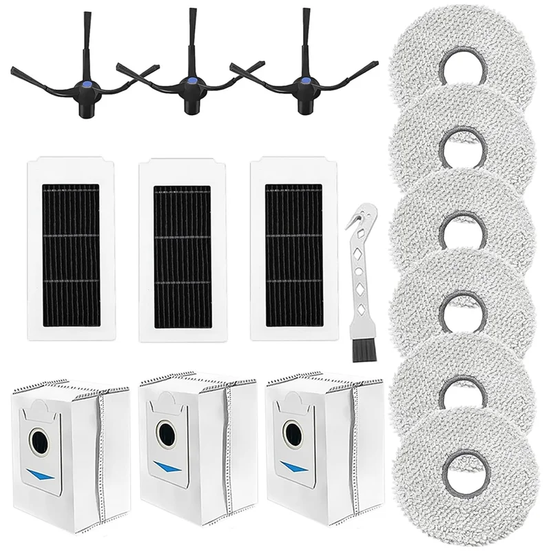 

B26C-For ECOVACS DEEBOT X5 Omni / X5 Pro Side Brush Hepa Filter Mop Cloth Robot Vacuum Cleaner Accessories