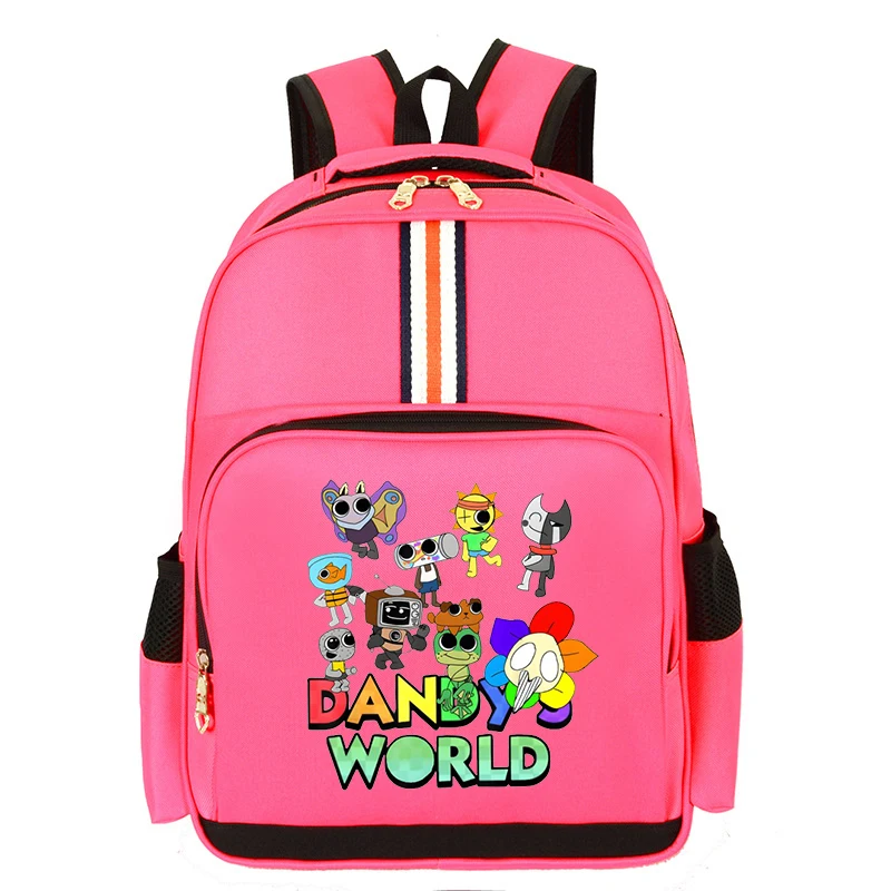 Cartoon Dandy's World Backpack for Girls Students School Bags Kids Orthopedic Bookbag Sunflower Dandy Cute Backpaks Boys Bookbag