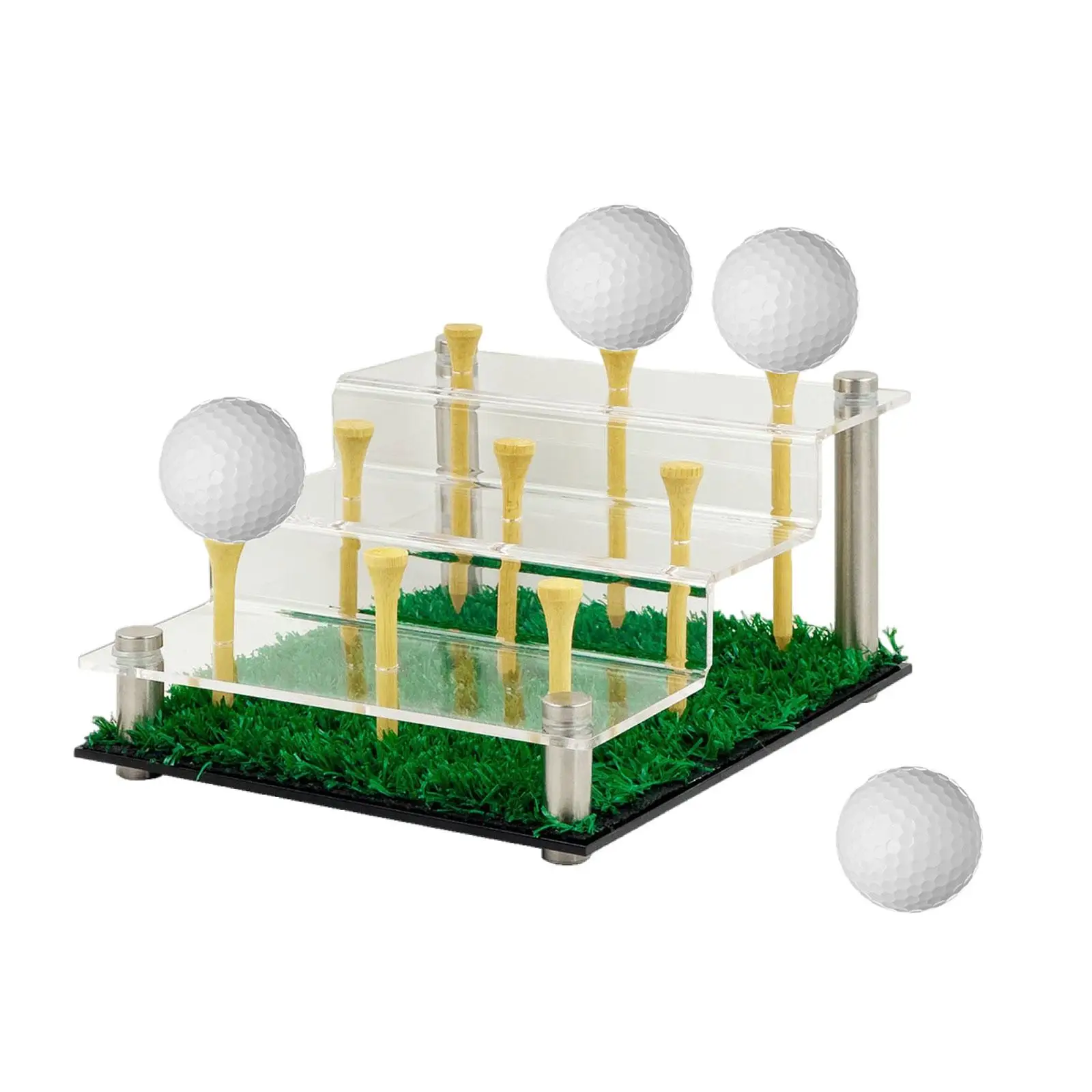 Golf Ball Display Rack Ornament Golf Holder for Desktop Living Room Bedroom