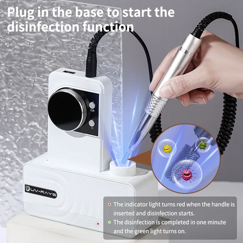 Women Nail Drill Machine Shocker Electric Nail Sander Small Professional Nails Equipment Rechargeable Manicure Cutter Machines