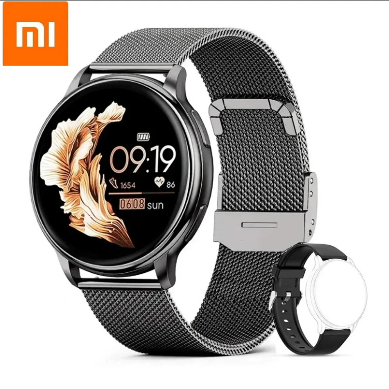 

Xiaomi Bluetooth Call Смарт-часы Женские стальные часы Мужские спортивные фитнес-трекер Умные часы с пульсометром для Android IOS G35