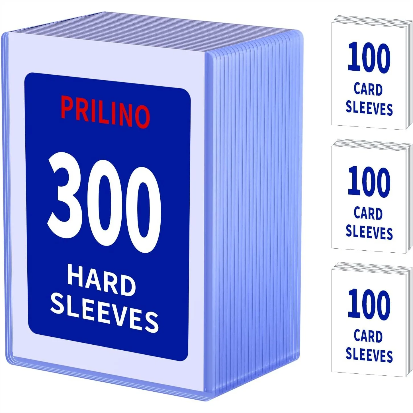 

600ct Card Sleeves Top Loaders for Cards - 35pt 3"x4" Hard Plastic Protectors, Premium Topload Holders for Collectible (300 Top