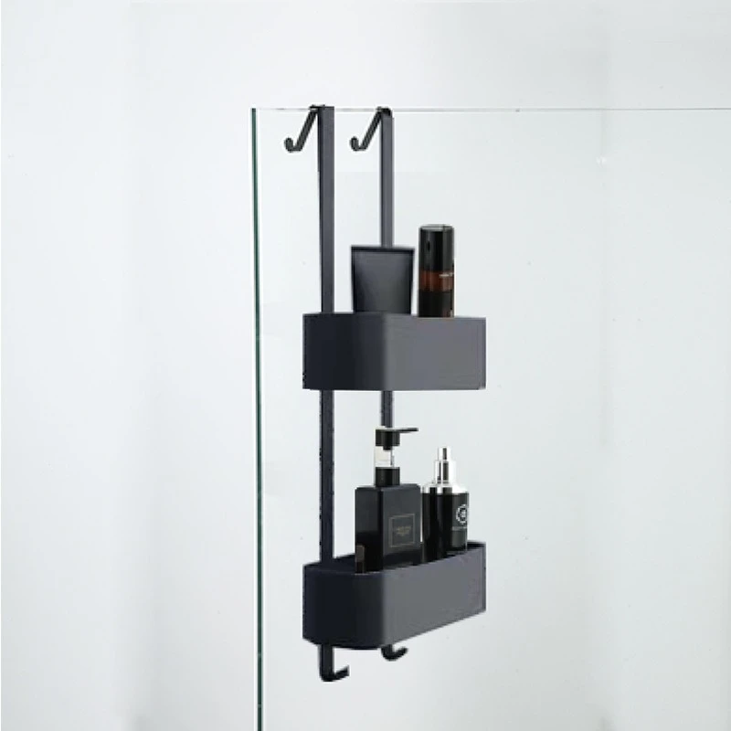 Non Punching Bathroom Shelves Wall Mounted Shelf Rust Proof Household Items Waterproof Bath Accessories Home and Organization