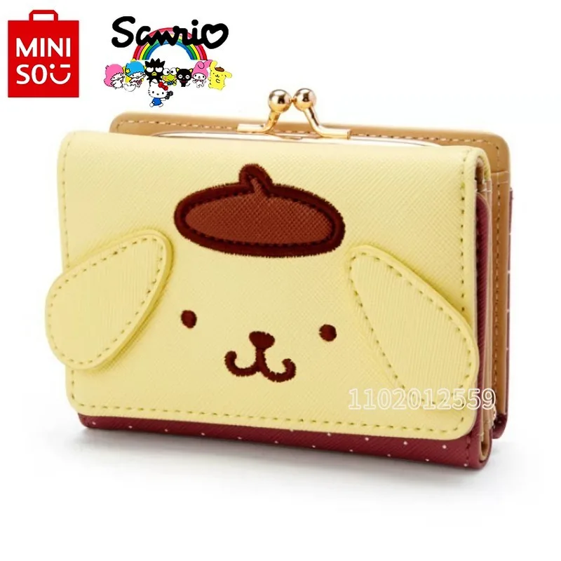 Miniso Sanrio New Mini Wallet Luxury Brand Fashion Women\'s Wallet Cartoon Cute Wallet Card Bag Multiple Card Slots High Quality