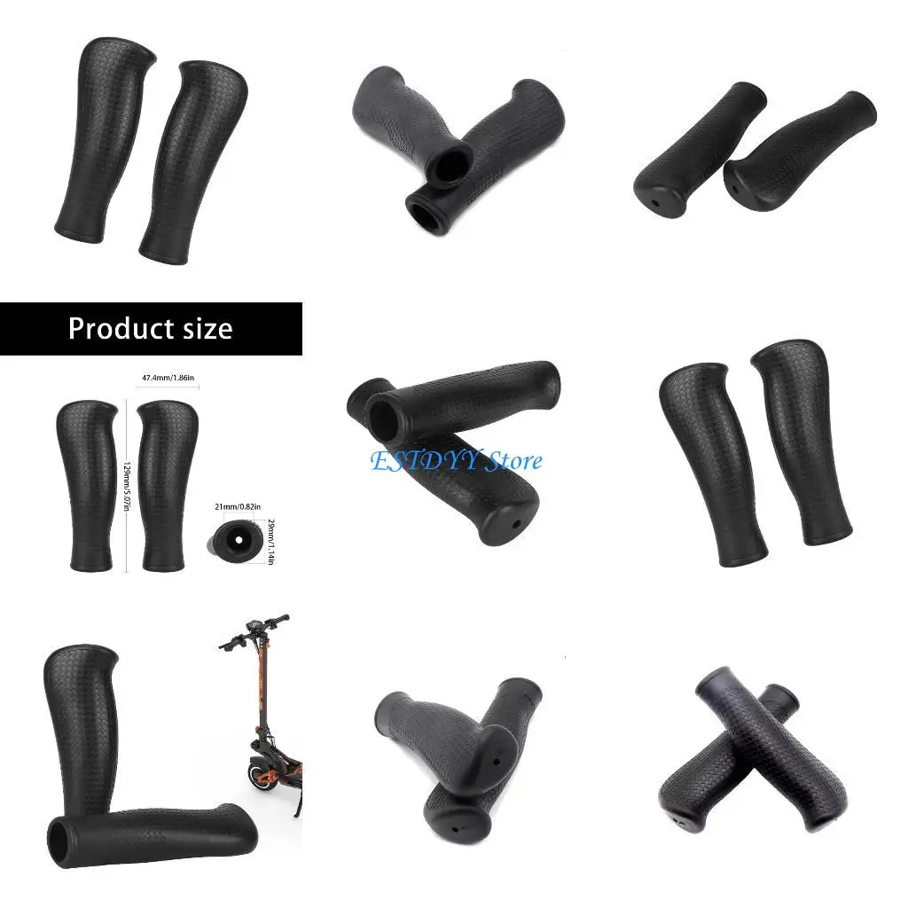 

G6DE 1pair Durability Mountain Bike Grip Ergonomic Comfortable Handlebars Grip for City Commuting