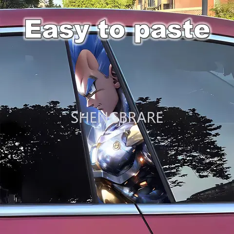 Dragon Ball Bilklistermärke B-stolpeklistermärke Reptålig Gnidskyddande Vattentät Super Saiyan Anime Självhäftande Dekoration Bildeler 8 best sales Drakboll bilklistermärke - №3