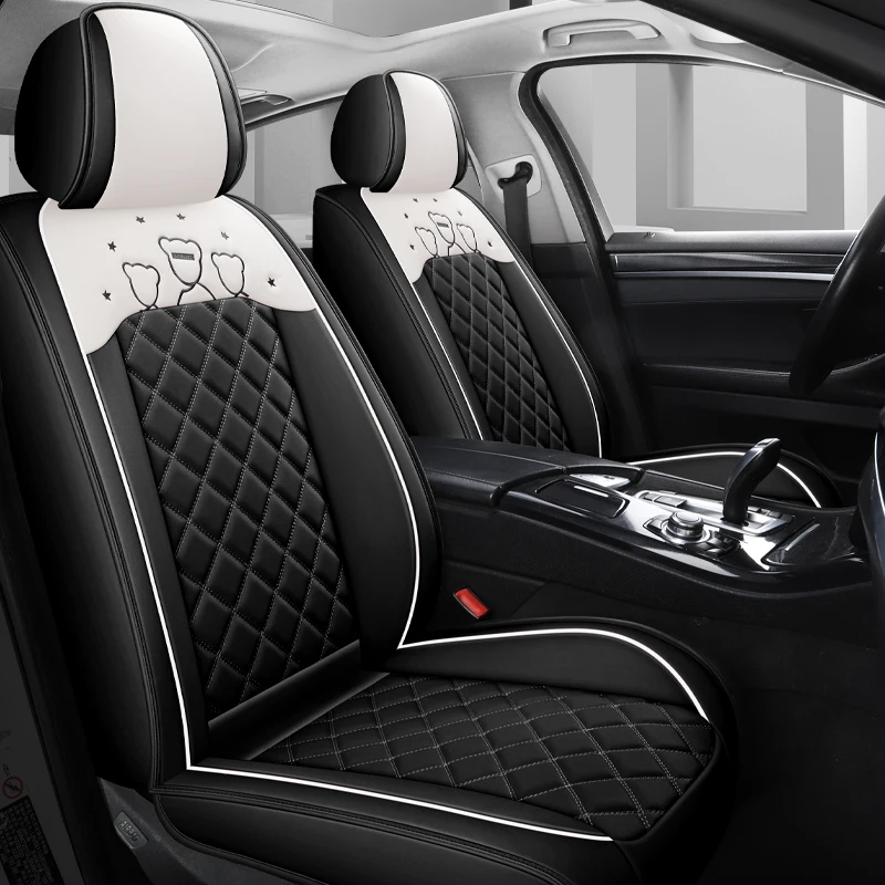 5 Seat Full Coverage Universal Style Car Seat Covers for VW Golf Passat B5 B6 B7 B8 CC Touran Tiguan Toureg Polo Car Accessories