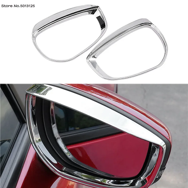 

For Mazda 3 Axela 2022 2019 2020 2021 Car Rearview Mirror Rain Shade Rainproof Blades Back Mirror Eyebrow Rain Cover Accessories