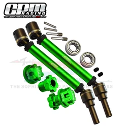 GPM Metalowe przednie tylne wały napędowe CVD + piasty kół 8950 8996 + 8956 + 8447 dla Traxxas 1/10 MAXX WideMaxx 4S 890876 -4 89086-4