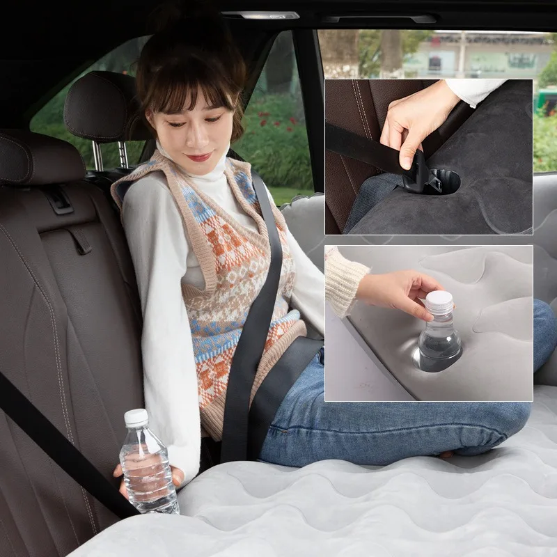 

Newest Car Air Inflatable Travel Mattress Bed Universal for Back Seat Multi functional Sofa Pillow Outdoor Camping Mat Cushion